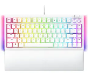 Razer BlackWidow V4 75% bílá / Herní klávesnice / mechanická / Razer orange / RGB / USB-C/  US Layout