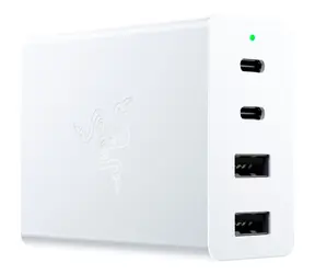 Razer USB-C 130W GaN Charger bílá / Rychlonabíječka / 130W / 2x USB-C / 2x USB-A 