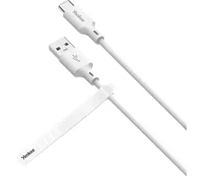 YENKEE YCU 315 WH SILIC Kabel USB-A (M) - USB-C (M) 1.5m bílá / 15W