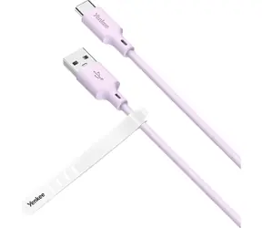 YENKEE YCU 315 PE SILIC Kabel USB-A (M) - USB-C (M) 1.5m fialová / 15W