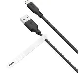 YENKEE YCU 615 BK SILIC Kabel USB-A (M) - Lightning (M) 1.5m černá / 12W