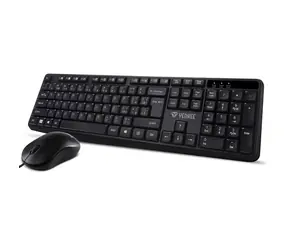YENKEE YKM 1007CS Combo černá / Sada klávesnice + myš / USB / CZ Layout