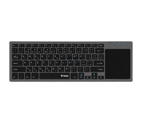 YENKEE YKB 5000CS WL šedá / Bezdrátová klávesnice s touchpadem / 2.4GHz / CZ Layout