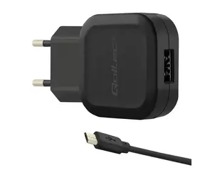 Qoltec 50195 nabíječka 12W | 5V | 2.4A | 1xUSB + Micro USB kabel