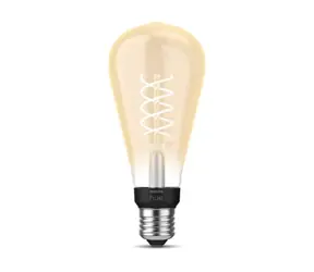 Philips Hue White Filament Edison large E27 7W / chytrá LED žárovka / 580 lm / 2100 k / stmívatelná