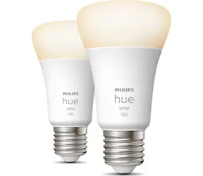 Philips Hue White E27 9.5W 2 ks / chytrá LED žárovka / 1055 lm / 2700 k / stmívatelná