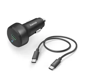 Hama 201614 Set Nabíječka USB-C 25W + kabel USB-C 1m černá