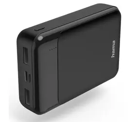Hama 187285 Eco Power 10 černá / Powerbanka / 10000 mAh / 2x USB-A / 2A