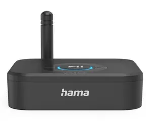 Hama Bluetooth audio adaptér Link.it solo černá / 50m dosah / Bluetooth 5.3 / MicroSD / 3.5mm jack 