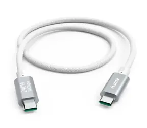 Hama 201724 Kabel USB-C 3.2 Gen 2 (M) - USB-C 3.2 Gen 2 (M) 1.5m bílá