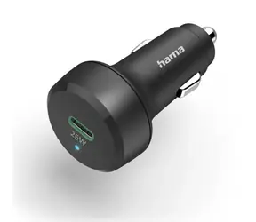Hama 201638 Nabíječka do vozidla USB-C černá / 25W / PD / QC