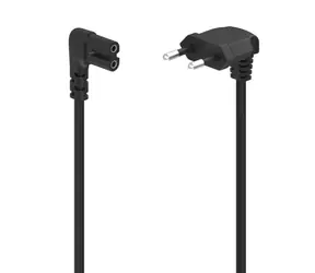 Hama síťový napájecí kabel CEE 7/16 Euro - vidlice C7 1.5m černá