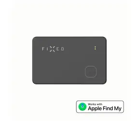FIXED Smart tracker Tag Card s podporou Find My bezdrátové nabíjení černá