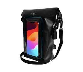 FIXED Float Bag Voděodolný vak s kapsou pro mobilní telefon černá / Kapacita 3 L 