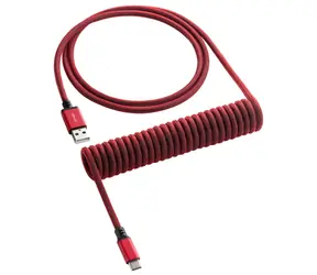 CableMod Classic Coiled Keyboard Cable USB-C - USB-A 1.5m Republic Red / Kabel pro klávesnici