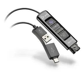 Poly DA85-M / USB zvuková karta pro náhlavní soupravy / USB-A/C