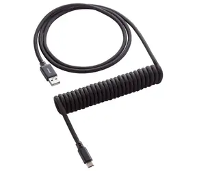 CableMod Classic Coiled Keyboard Cable USB-C - USB-A 1.5m Midnight Black / Kabel pro klávesnici