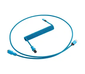 CableMod PRO Coiled Keyboard Cable Micro-USB - USB-A  1.5m Spectrum Blue / Kabel pro klávesnici