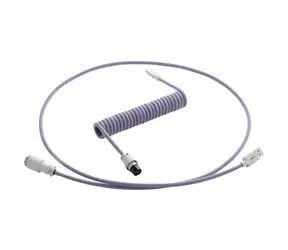 CableMod PRO Coiled Keyboard Cable USB-C - USB-A 1.5m Rum Raisin / Kabel pro klávesnici
