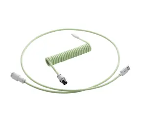 CableMod PRO Coiled Keyboard Cable USB-C - USB-A 1.5m Lime Sorbet / Kabel pro klávesnici