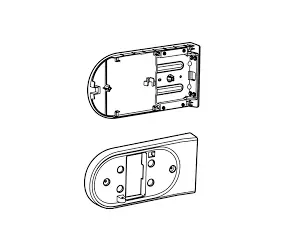 Poly TC10 White Glass Mount / Montáž na sklo / pro Poly TC10 