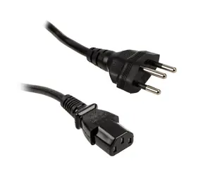 Kolink Síťový kabel Švýcarsko SEV 1011 (typ J T12) do zástrčky IEC C13 - 1.8 m černá