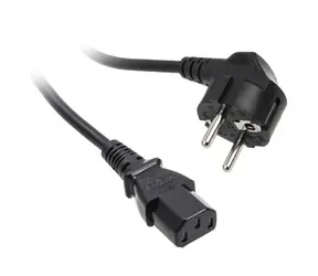 Kolink Síťový kabel SchuKo do zástrčky IEC C13 - 1.8 m černá