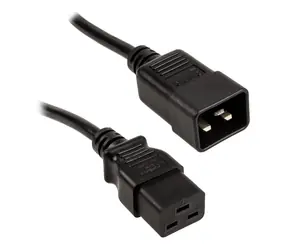 Kolink Prodlužovací kabel C20 na C19 - 1.8 m černá