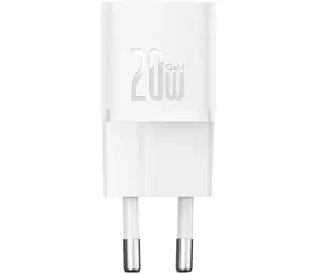 Baseus GaN5 Mini 20W EU Rychlonabíječka bílá / 20W / 1x USB-C