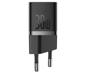 Baseus GaN5 Mini 30W EU Rychlonabíječka černá / 30W / 1x USB-C