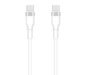 Setty KSC-C-130 Datový kabel USB-C (M) - USB-C (M) 1m bílá / 3A