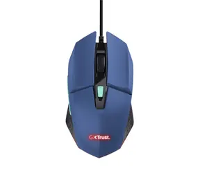 Trust GTX 109 Felox modrá / Herní myš / optická / 6400 DPI / 6 tlačítek / USB-A 