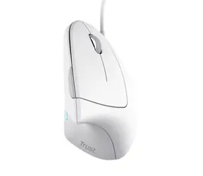 Trust Verto bílá / Vertikální myš / optická / 1600 DPI / 6 tlačítek / USB-A    