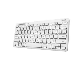 Trust Lyra bílá / Bezdrátová klávesnice / membránová / Bluetooth / US Layout