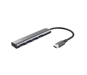 Trust Halyx USB-C šedá / USB hub / 4x USB 3.2 Gen 1