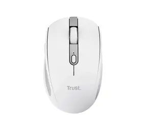 Trust Ozaa bílá / Bezdrátová myš / optická / 3200 DPI / 6 tlačítek / RF 2.4GHz / Bluetooth 