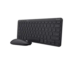 Trust Lyra (myš+klávesnice) černá / Bezdrátový set klávesnice a myši / RF 2.4GHz / Bluetooth / DE Layout