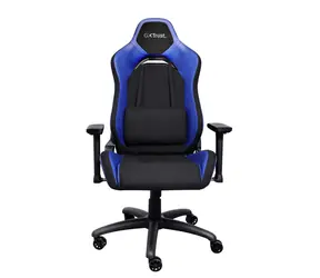 Trust GXT714B Ruya ECO modrá / Herní židle / nastavitelná / nosnost až 150 kg / látka & syntetická kůže