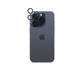 Epico Aluminium Lens Protector ochranné sklo zadního fotoaparátu pro Apple iPhone 15 Pro & Pro Max modrá