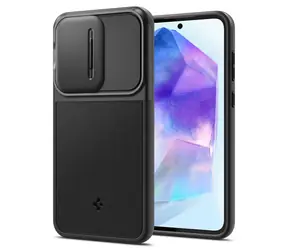 Spigen Optik Armor ochranný kryt pro Samsung Galaxy A55 černá 