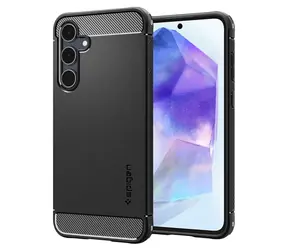 Spigen Rugged Armor ochranný kryt pro Samsung Galaxy A55 černá 