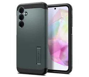 Spigen Tough Armor ochranný kryt pro Samsung Galaxy A35 zelená 