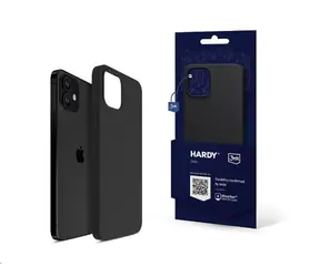 3mk Hardy Silicone MagCase ochranný kryt pro Apple iPhone 12 černá