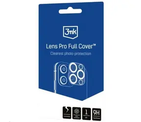 3mk Lens Pro Full Cover tvrzené sklo ochrana kamery pro Apple iPhone 12
