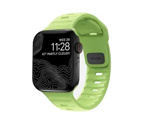 Nomad Sport Strap Glow 2.0 řemínek pro Apple Watch 41 & 40 & 38 mm zelená
