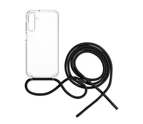 FIXED Pure Neck pouzdro s černou šňůrkou na krk pro Samsung Galaxy A15/A15 5G