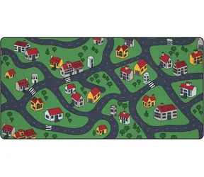 KRUX Space City MAX zelená / Podložka pod myš / 120 x 60 x 0.3 cm