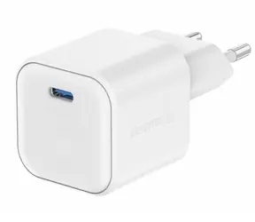 SWISSTEN Síťový adaptér GaN USB-C 20W bílá / PD