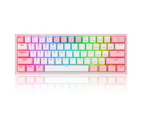 Redragon K616 RGB Fizz Pro Red šedá / Herní klávesnice / mechanická / spínače red / USB / RF 2.4 GHz / Bluetooth / US