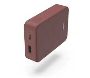 Hama Colour 10 červená / Powerbanka / 10000 mAh / 1x USB-C / 1x USB-A / 5V / 3A